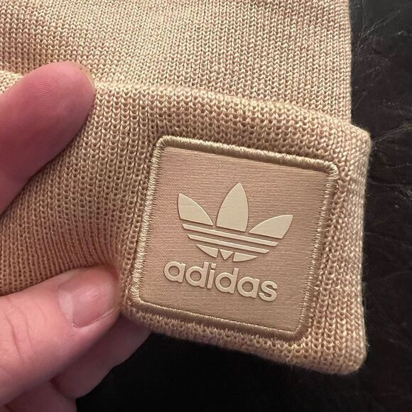 Adidas Originals Beige Cuffed Beanie - Picture 1 of 6